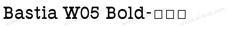 Bastia W05 Bold字体转换